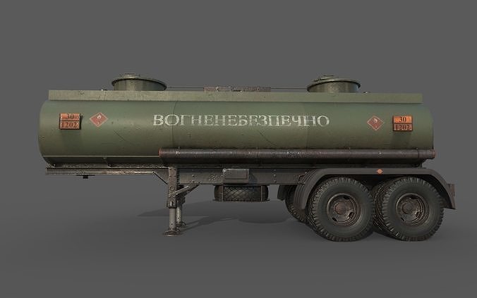 Fuel Semi-Trailer 3D model 4
