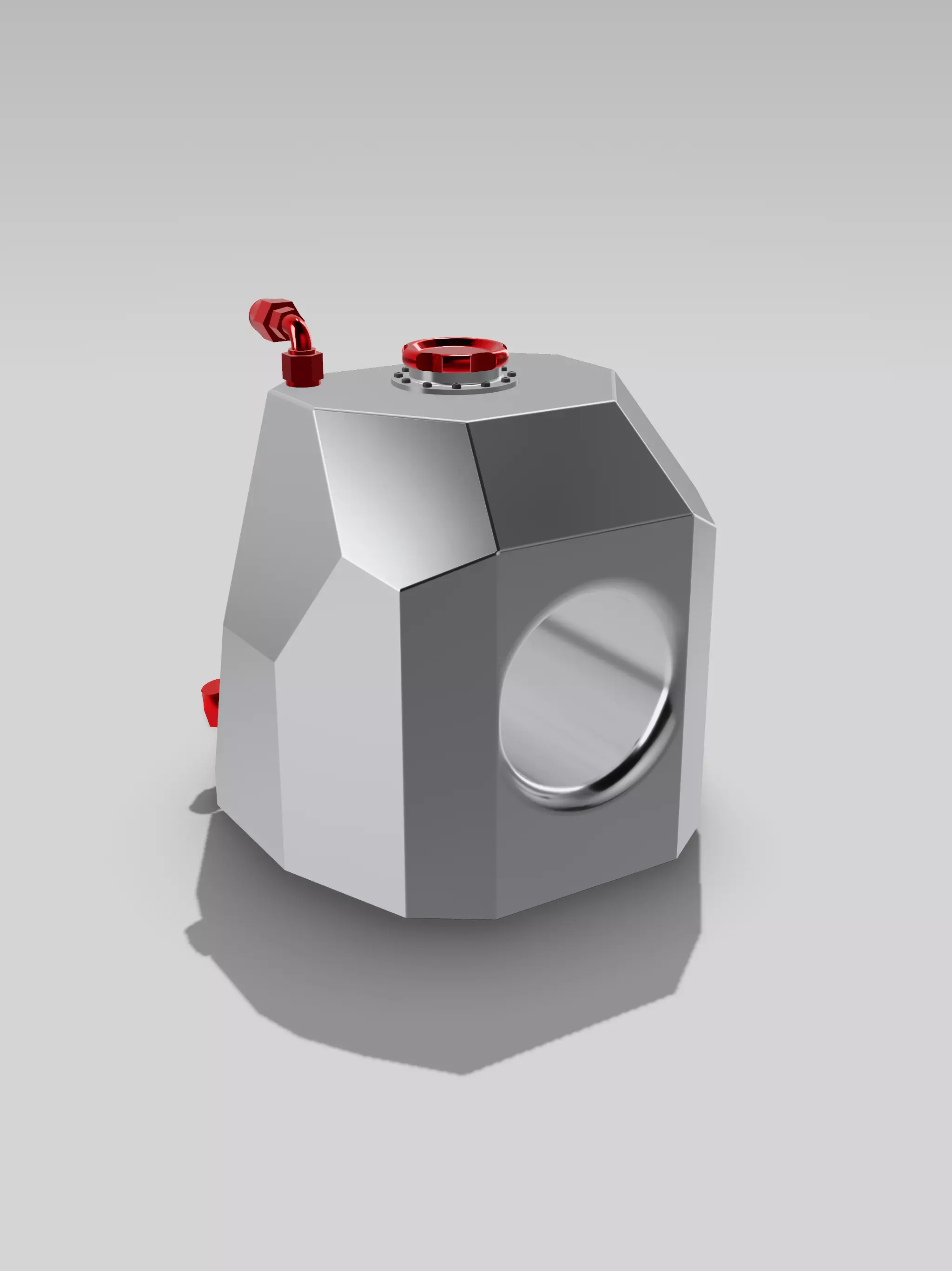 Procharger Fuel Cell w Centre Hole 3D print model