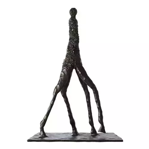 Equestrian sculpture with two legs