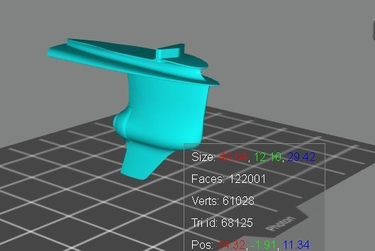 Engine Volvo-Penta 340 HP 3D print model_12
