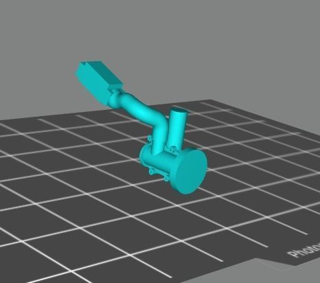 Engine Volvo-Penta 340 HP 3D print model_19