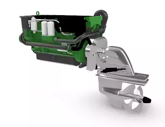 Engine Volvo-Penta 340 HP 3D print model