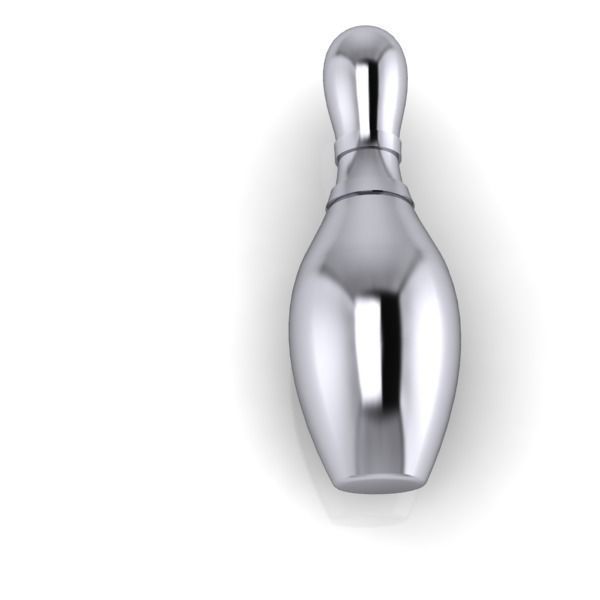 3D Diamond Bowling Pin Charm 3D print model_19