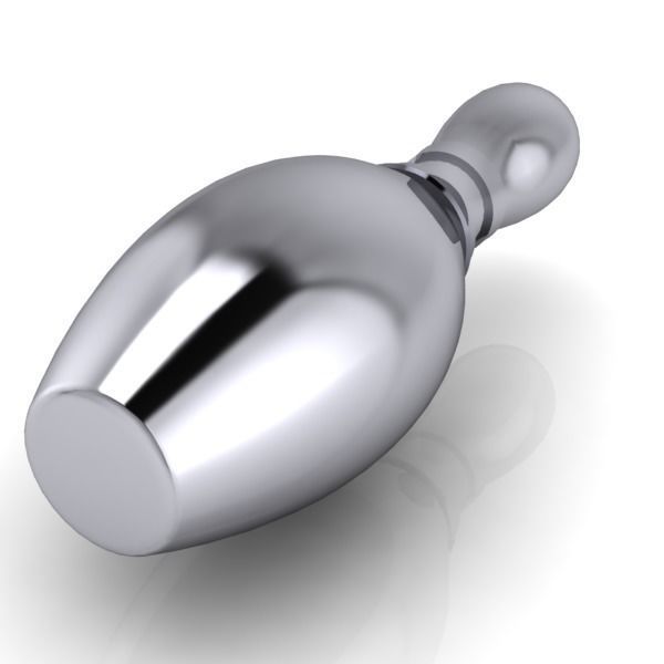 3D Diamond Bowling Pin Charm 3D print model_15