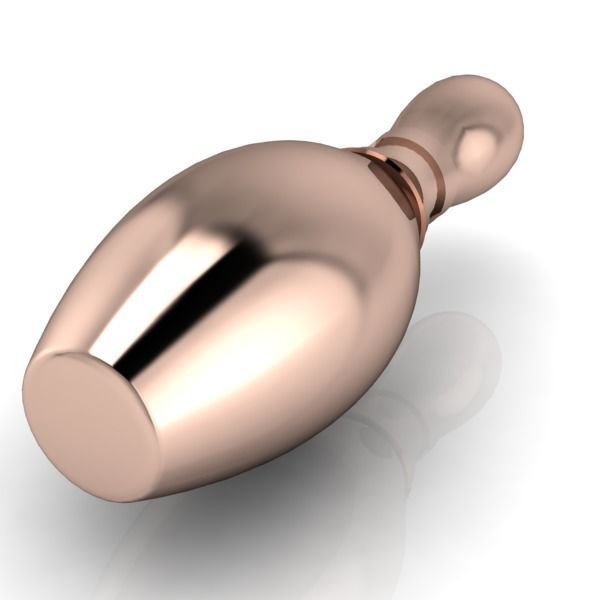 3D Diamond Bowling Pin Charm 3D print model_14