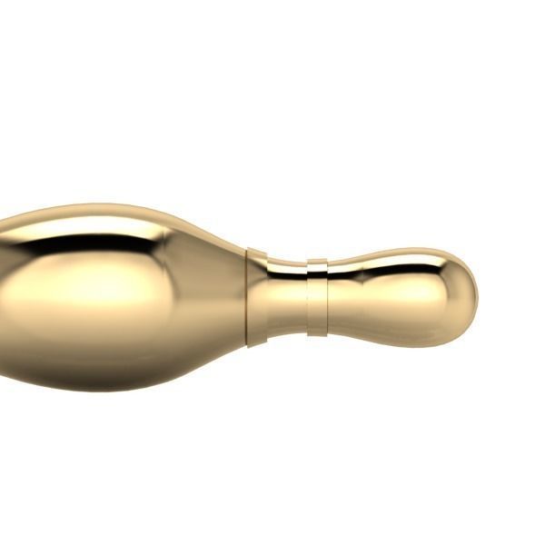 3D Diamond Bowling Pin Charm 3D print model_5