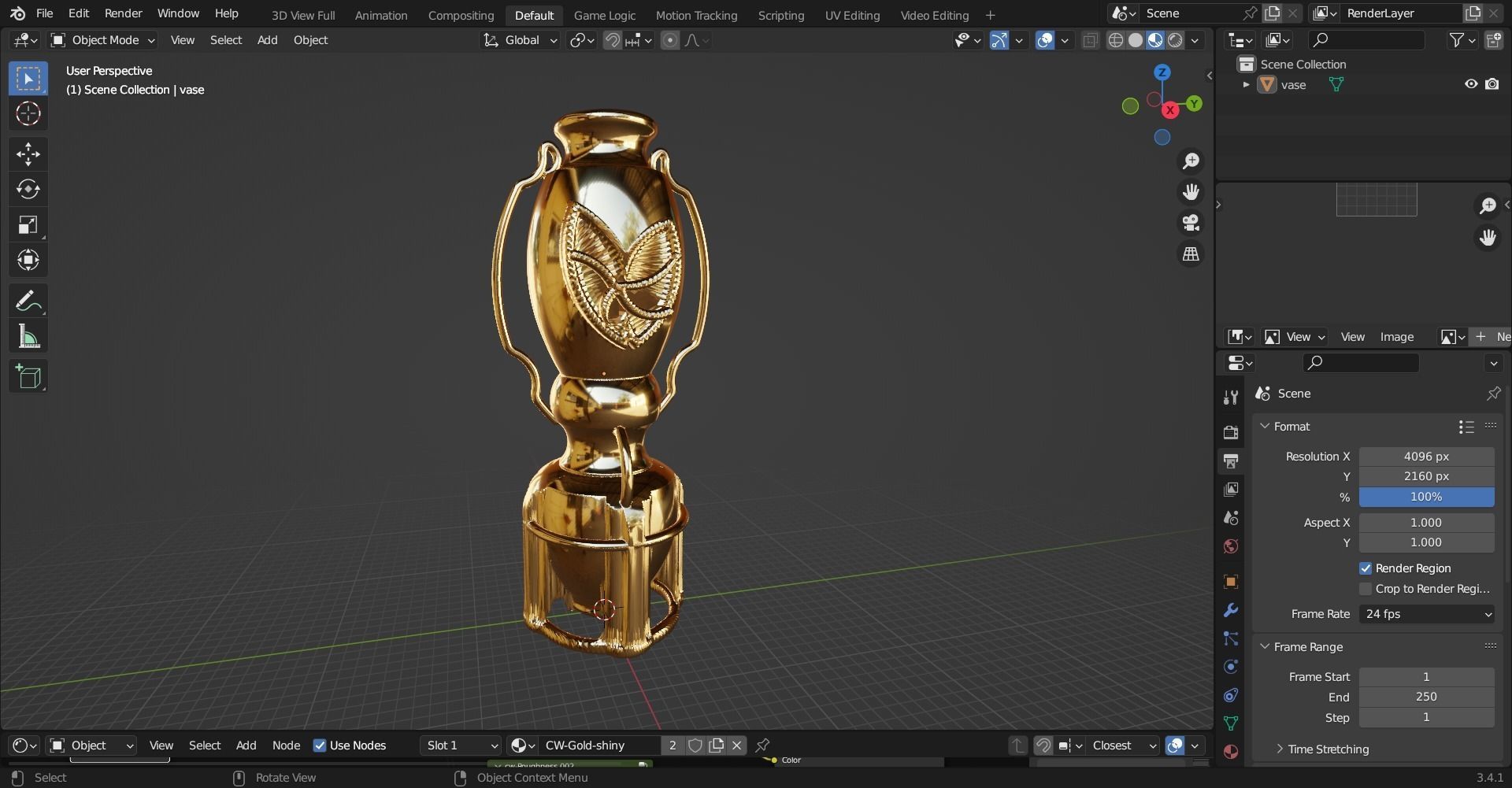 beautiful vase 3D model_3