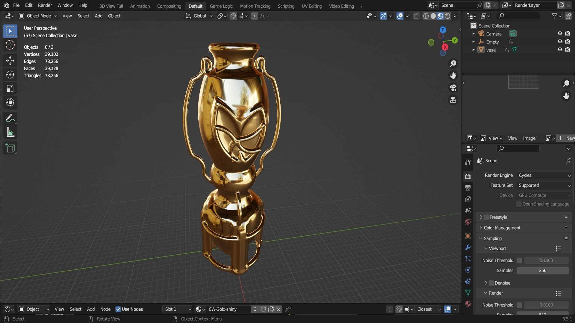 beautiful vase 3D model_16