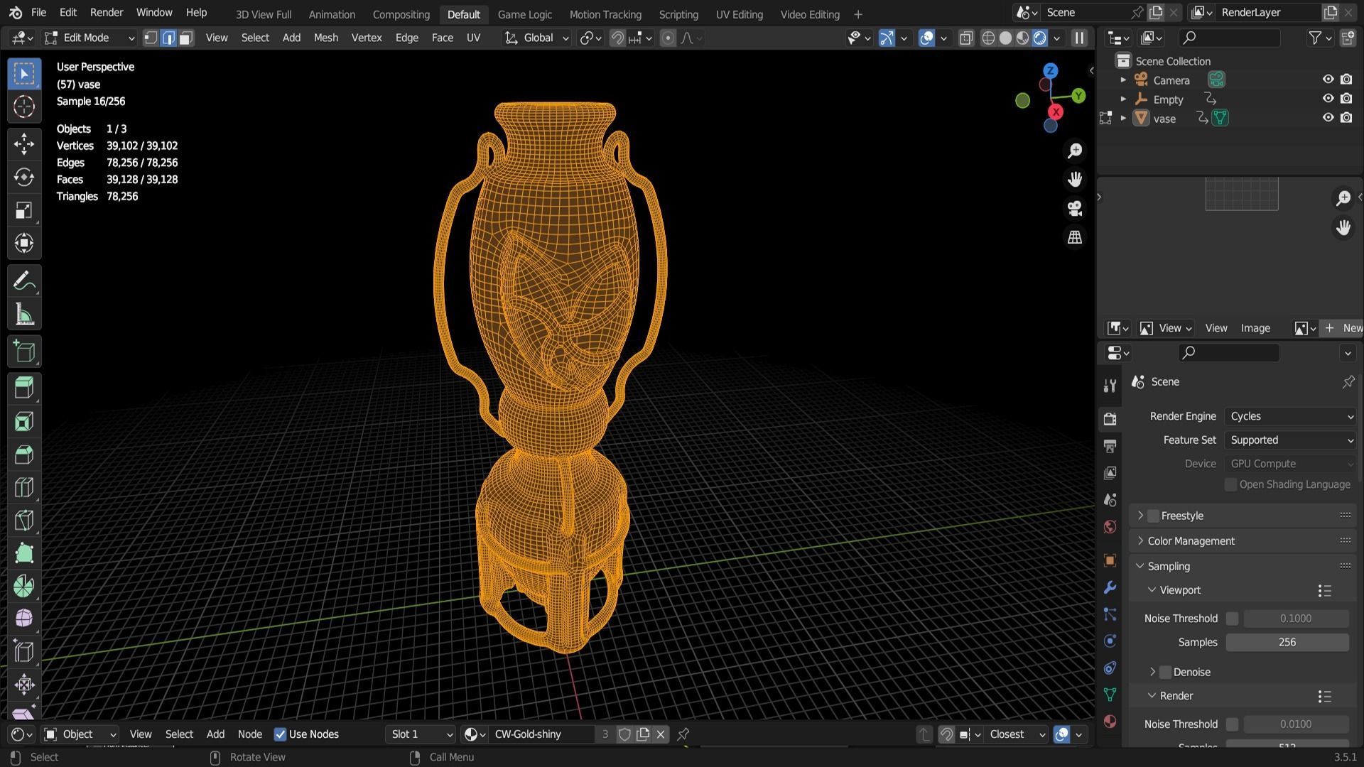 beautiful vase 3D model_14