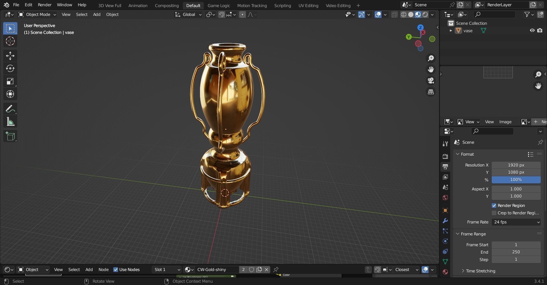 beautiful vase 3D model_4
