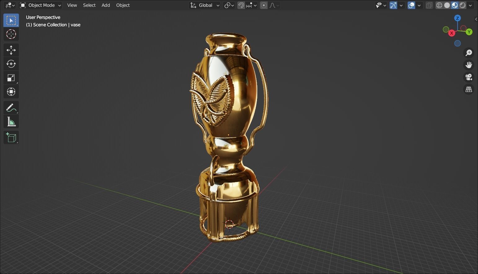 beautiful vase 3D model_10