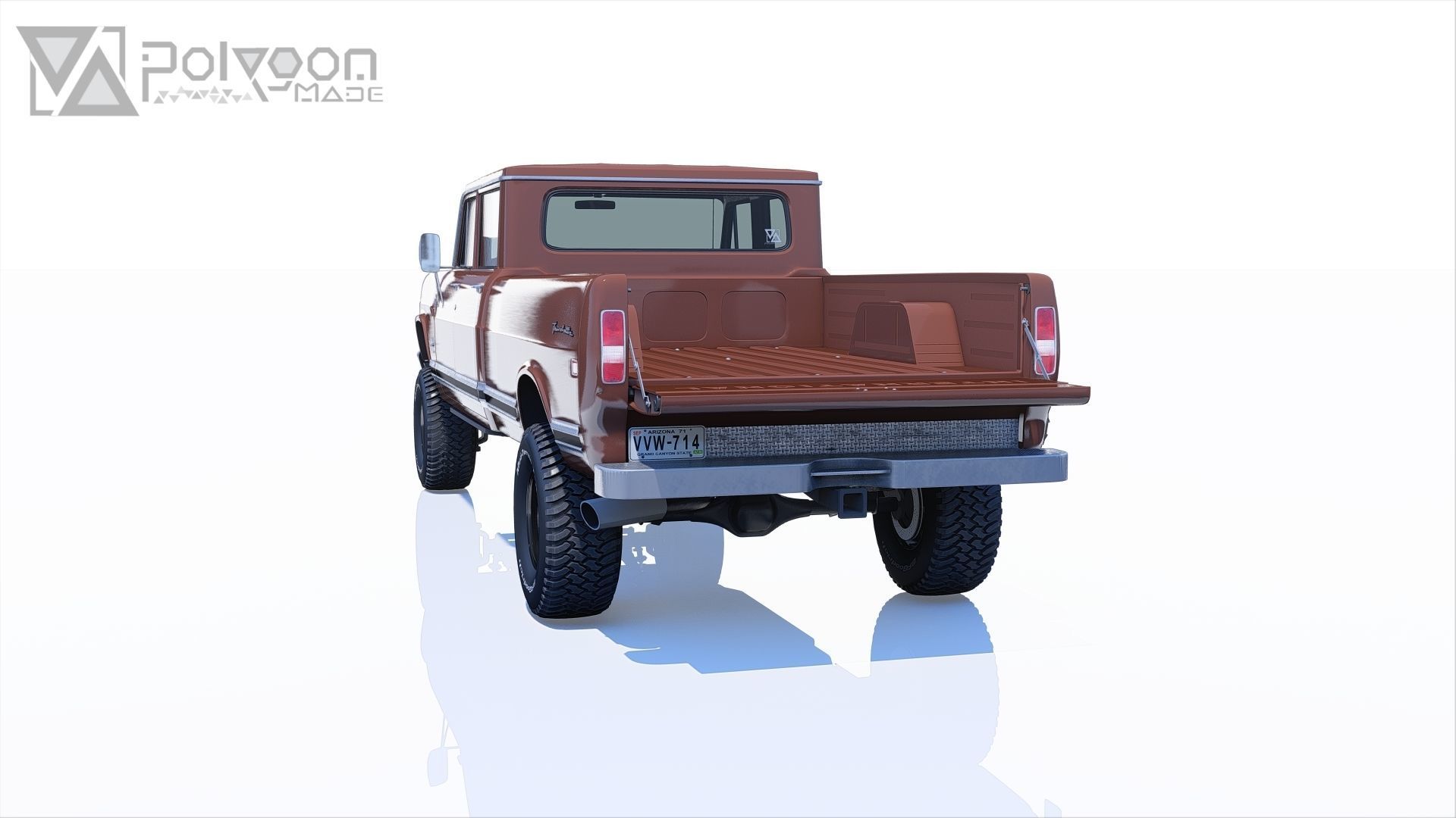 International Haervester Travelette Crew Cab Full Interior 3D model_18