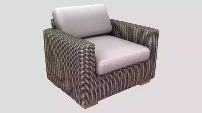 Outdoor Rattan Armchair
