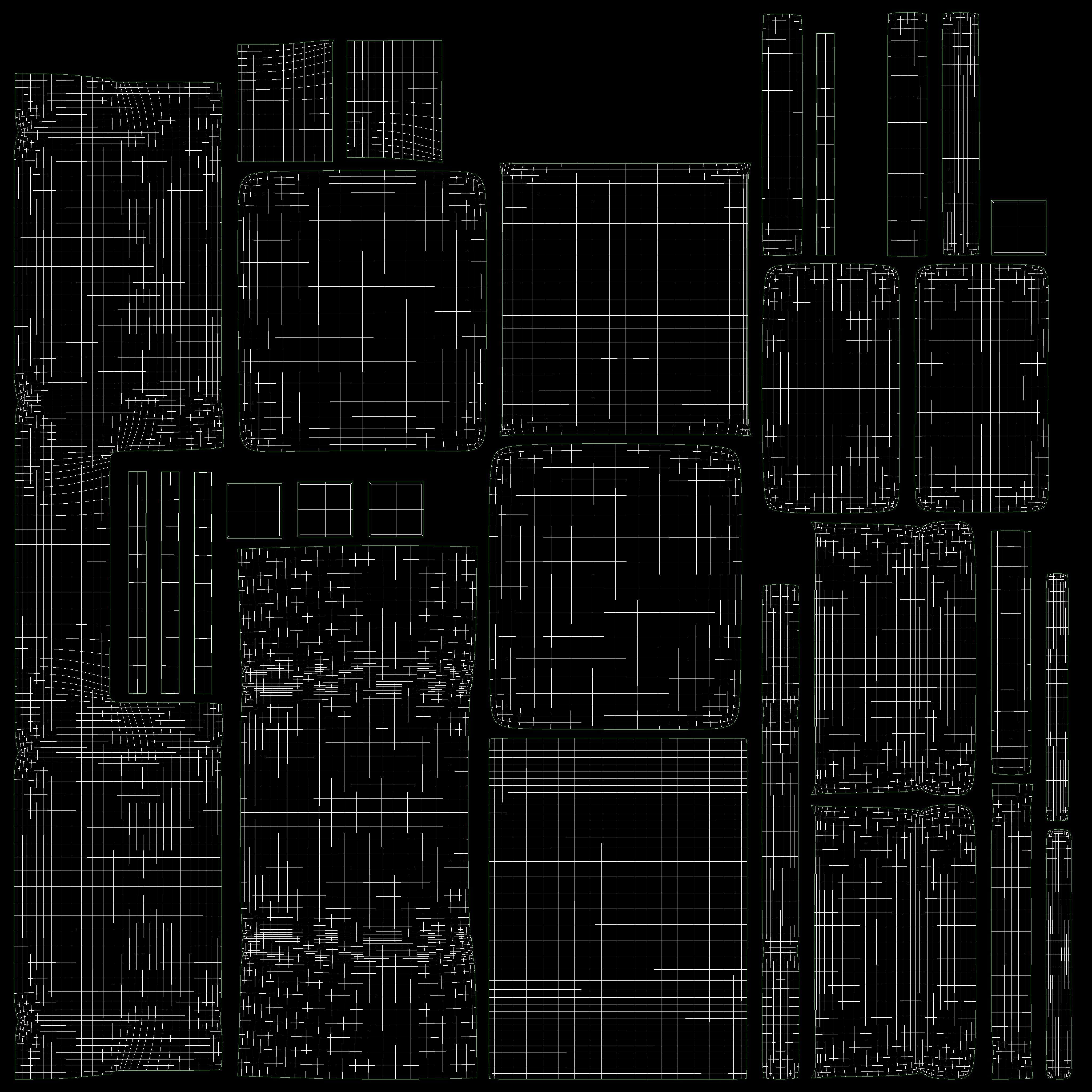 Outdoor Rattan Armchair Low-poly 3D model_10