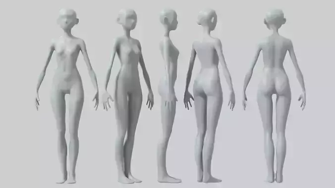 Stylized Girl Basemesh