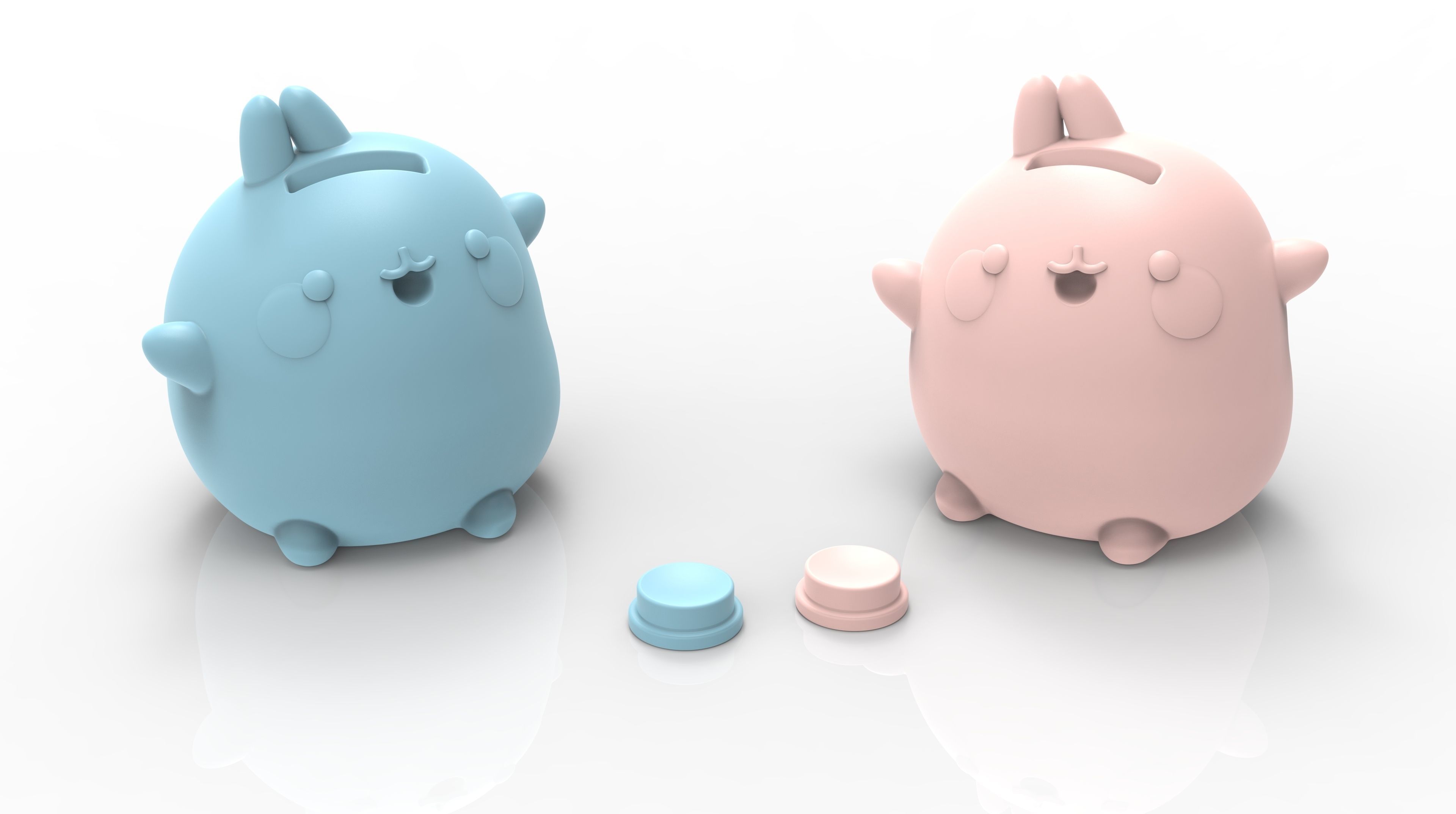 PEGGY MOLANG BANK - COIN SAVER 3D print model_2