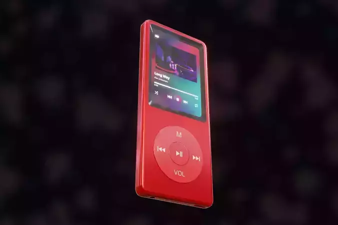 iPod Music Player Low-poly 3D model