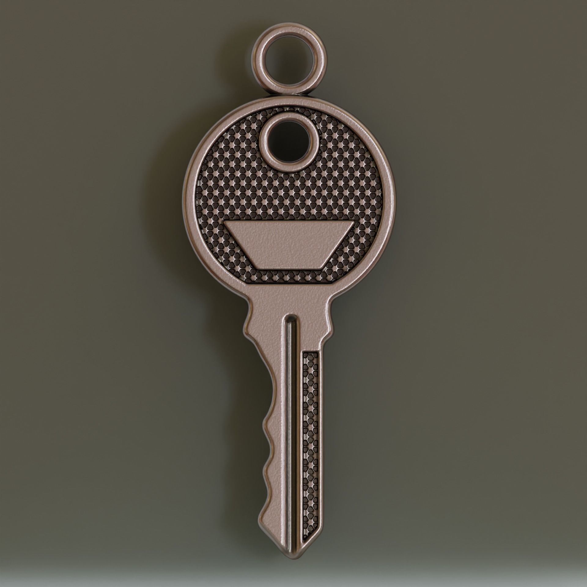 Key pendant 3D print model_1