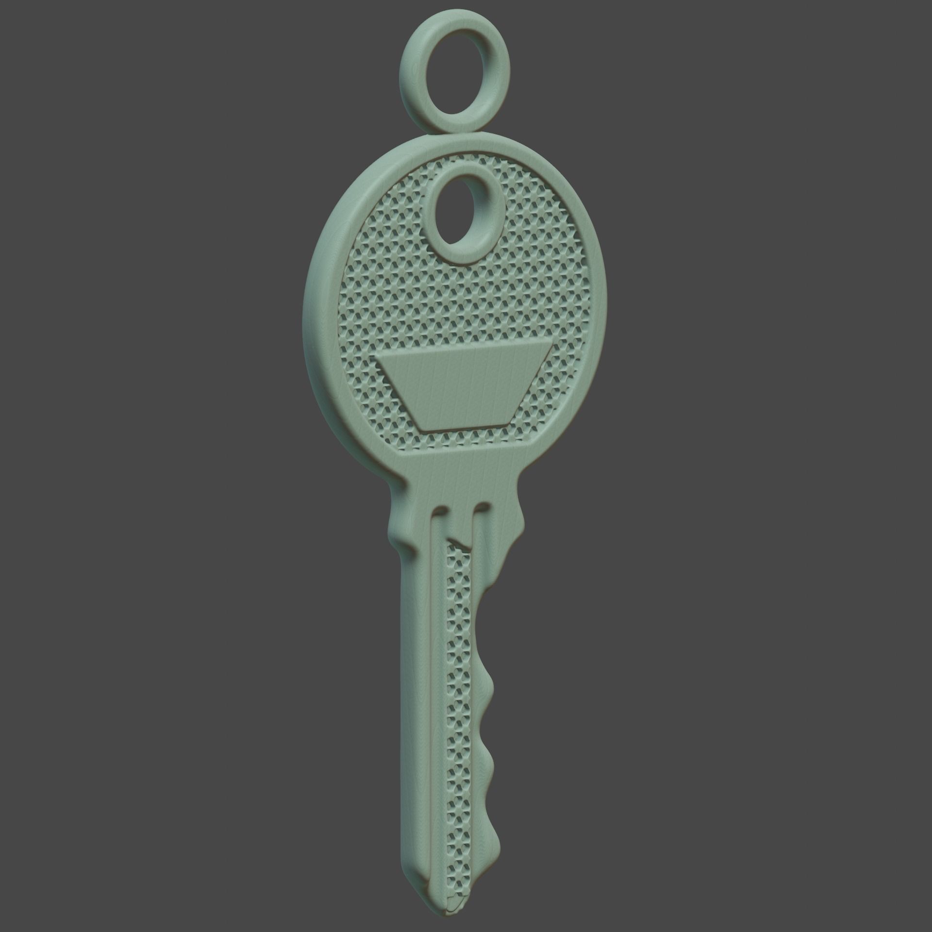 Key pendant 3D print model_2