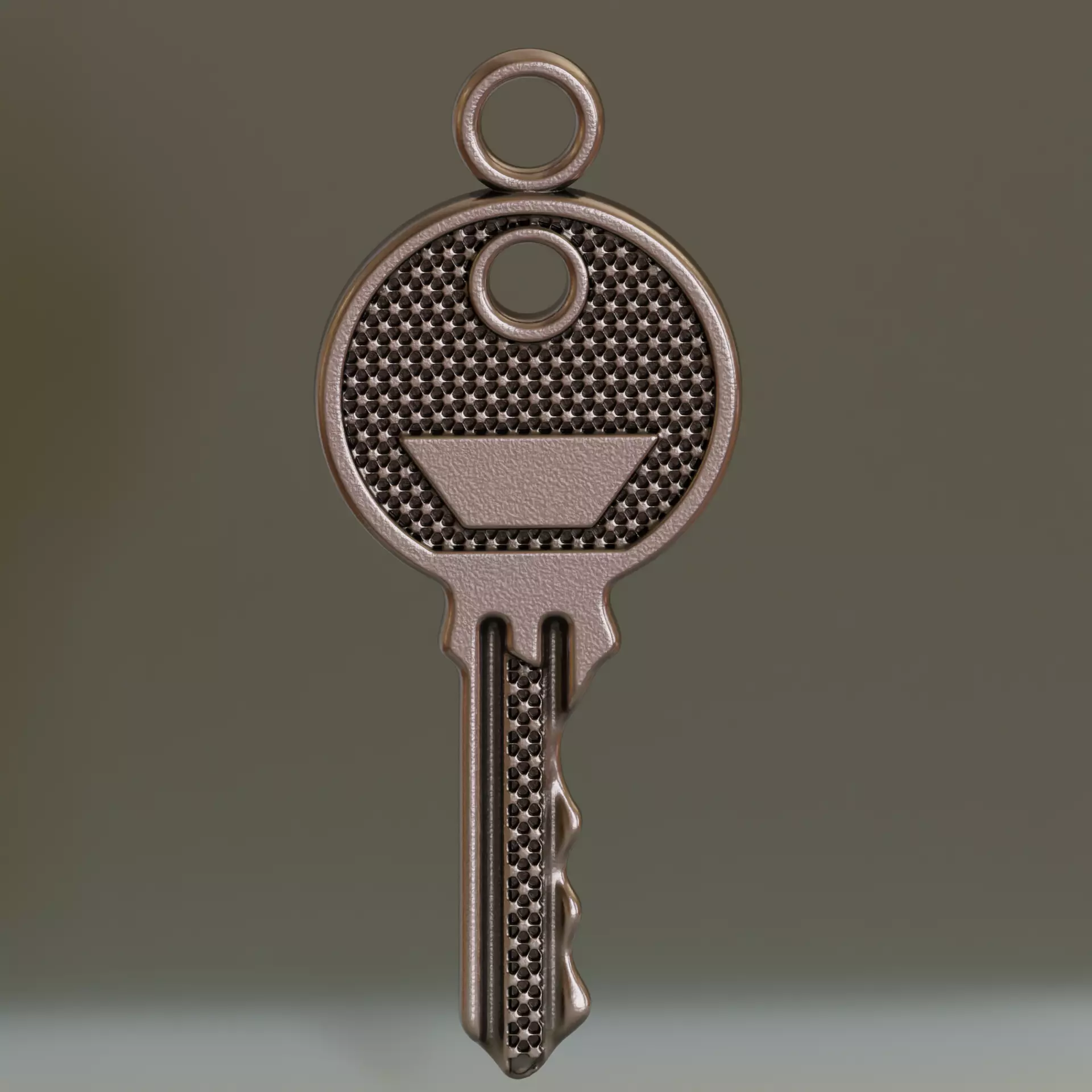 Key pendant 3D print model_0