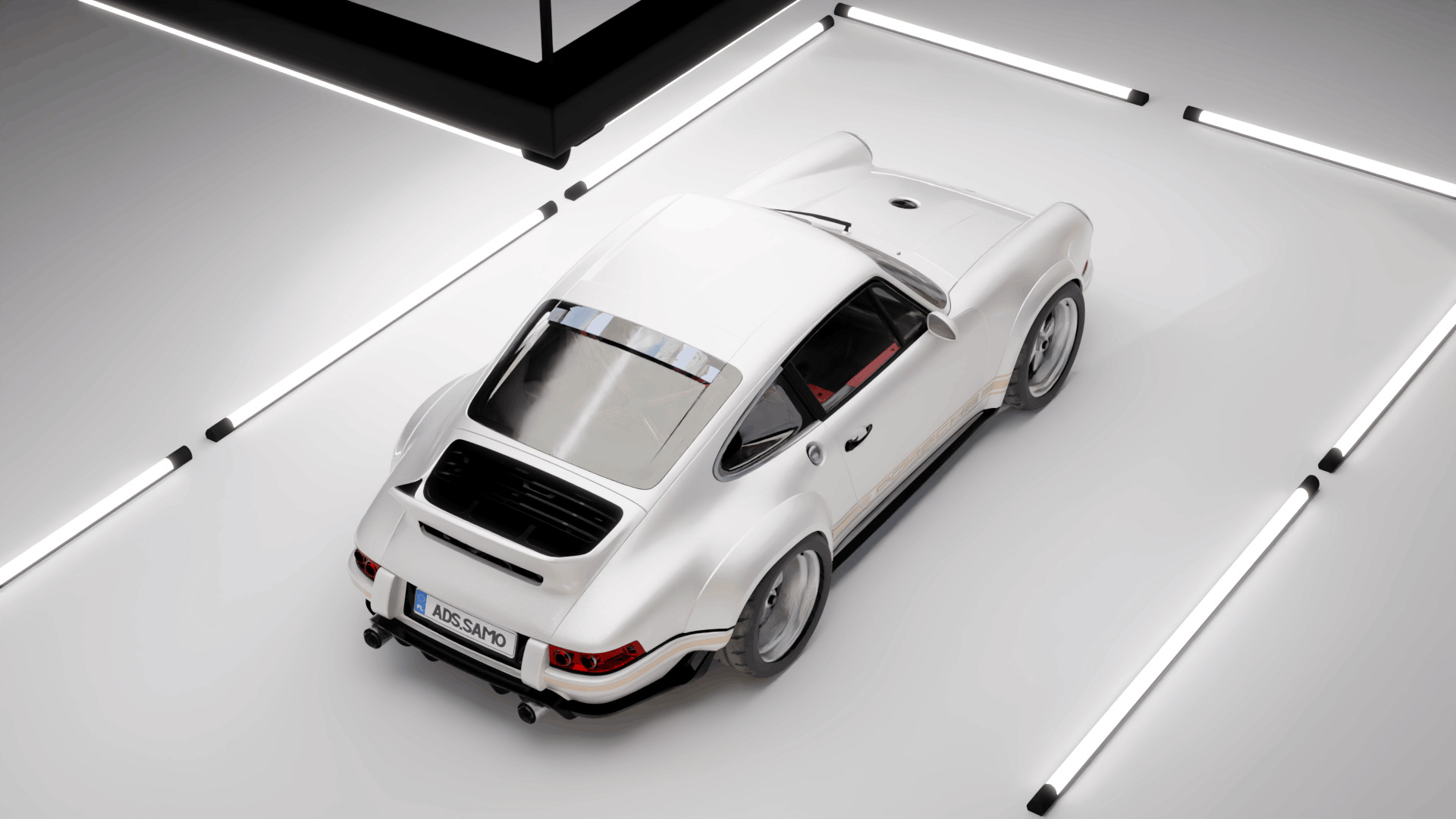 Porsche 911 Singer Stock 3D model_5
