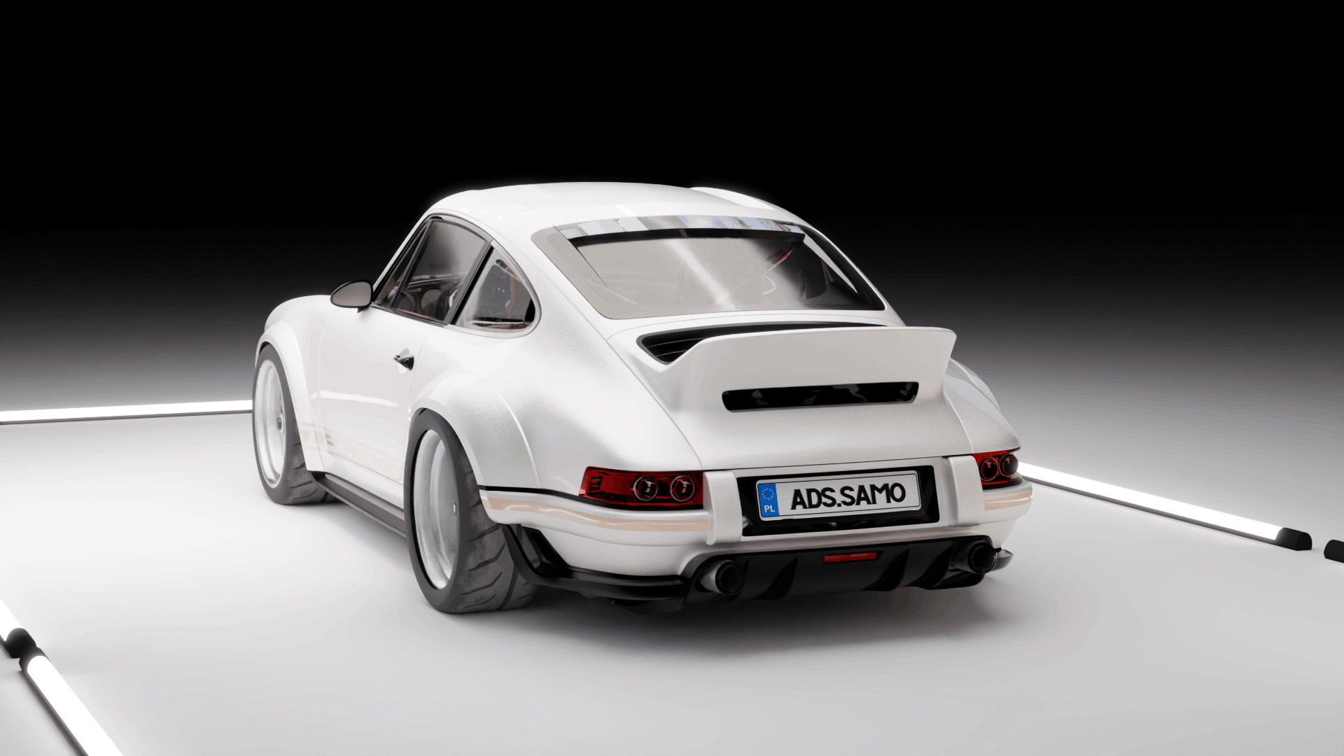 Porsche 911 Singer Stock 3D model_1