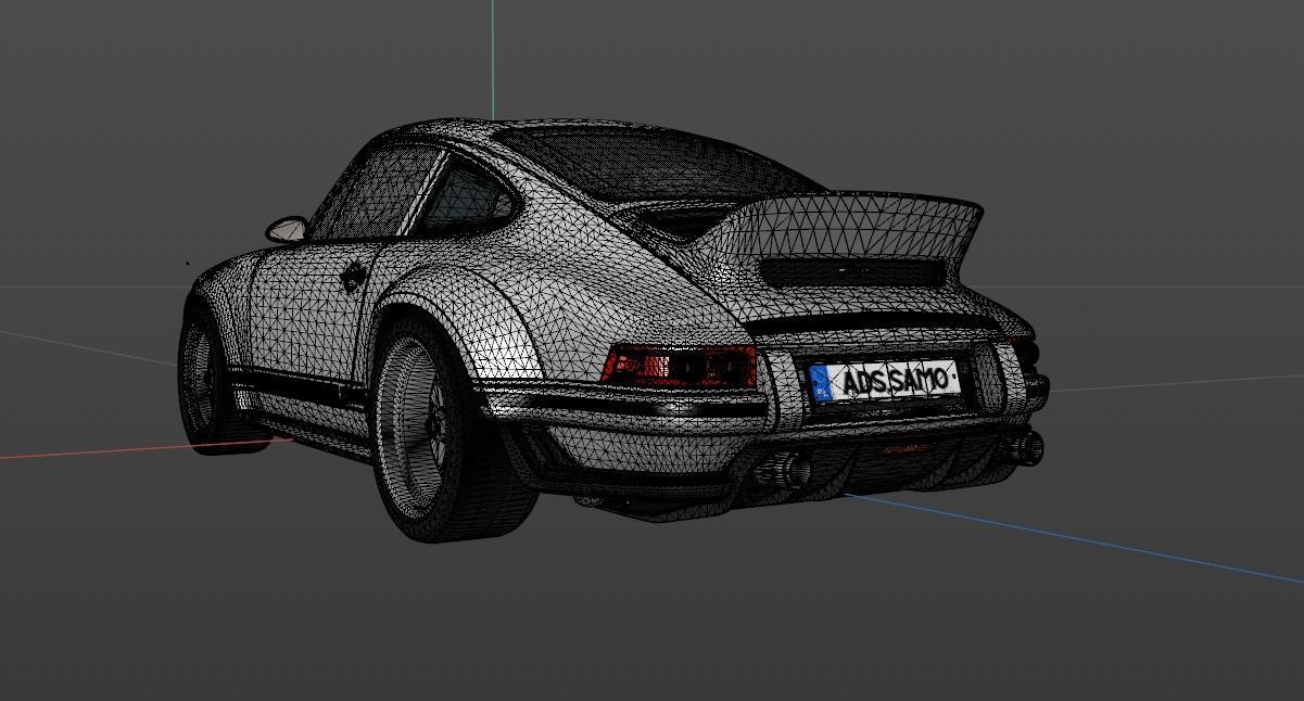 Porsche 911 Singer Stock 3D model_19