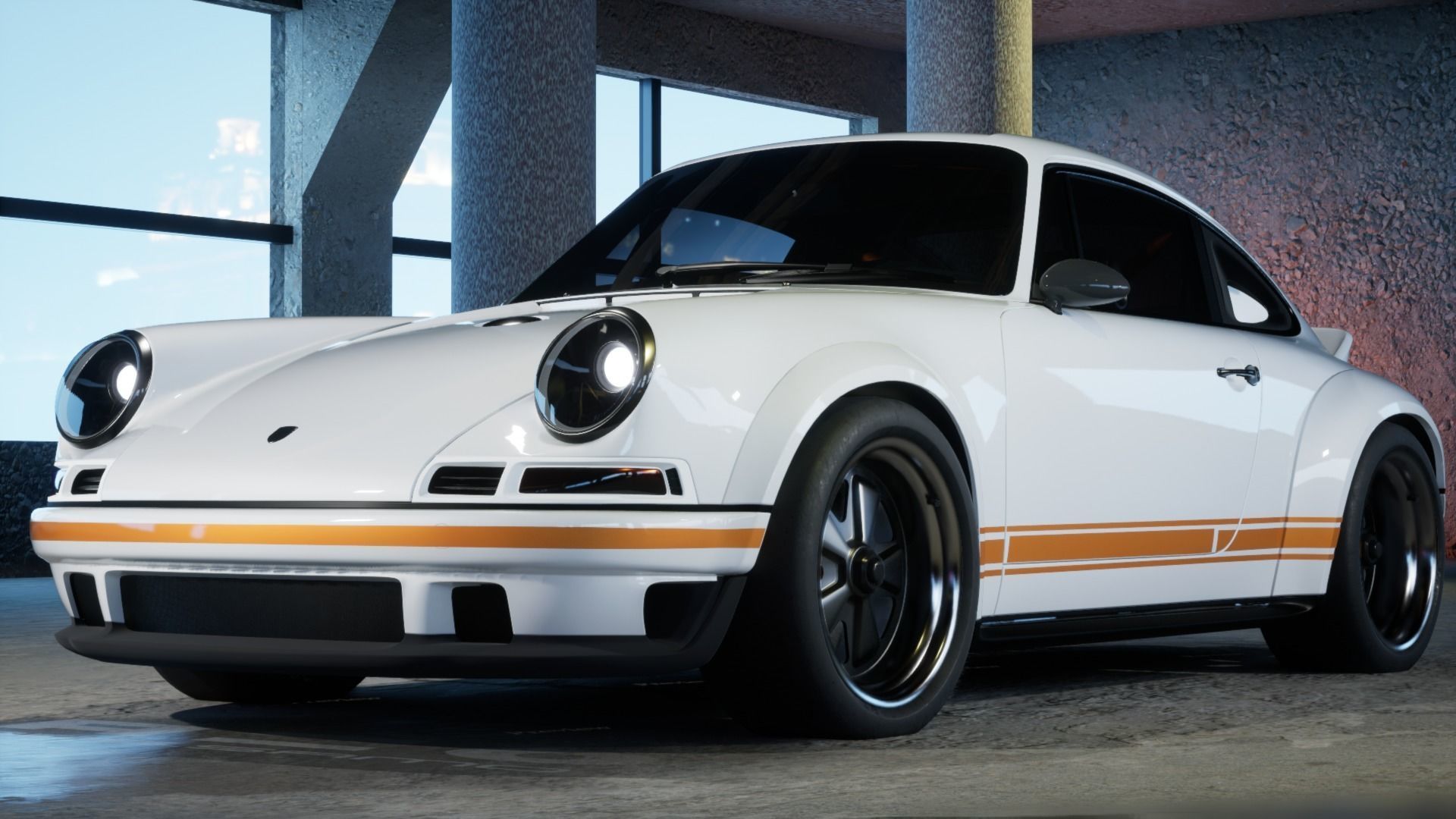Porsche 911 Singer Stock 3D model_14