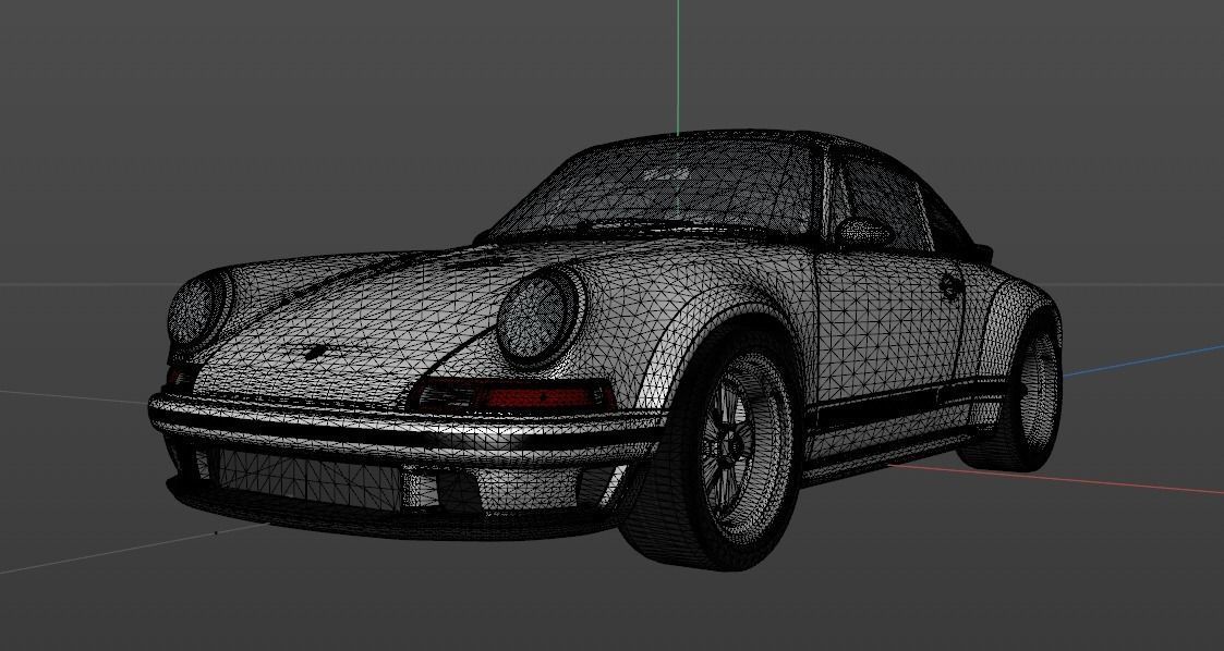 Porsche 911 Singer Stock 3D model_17