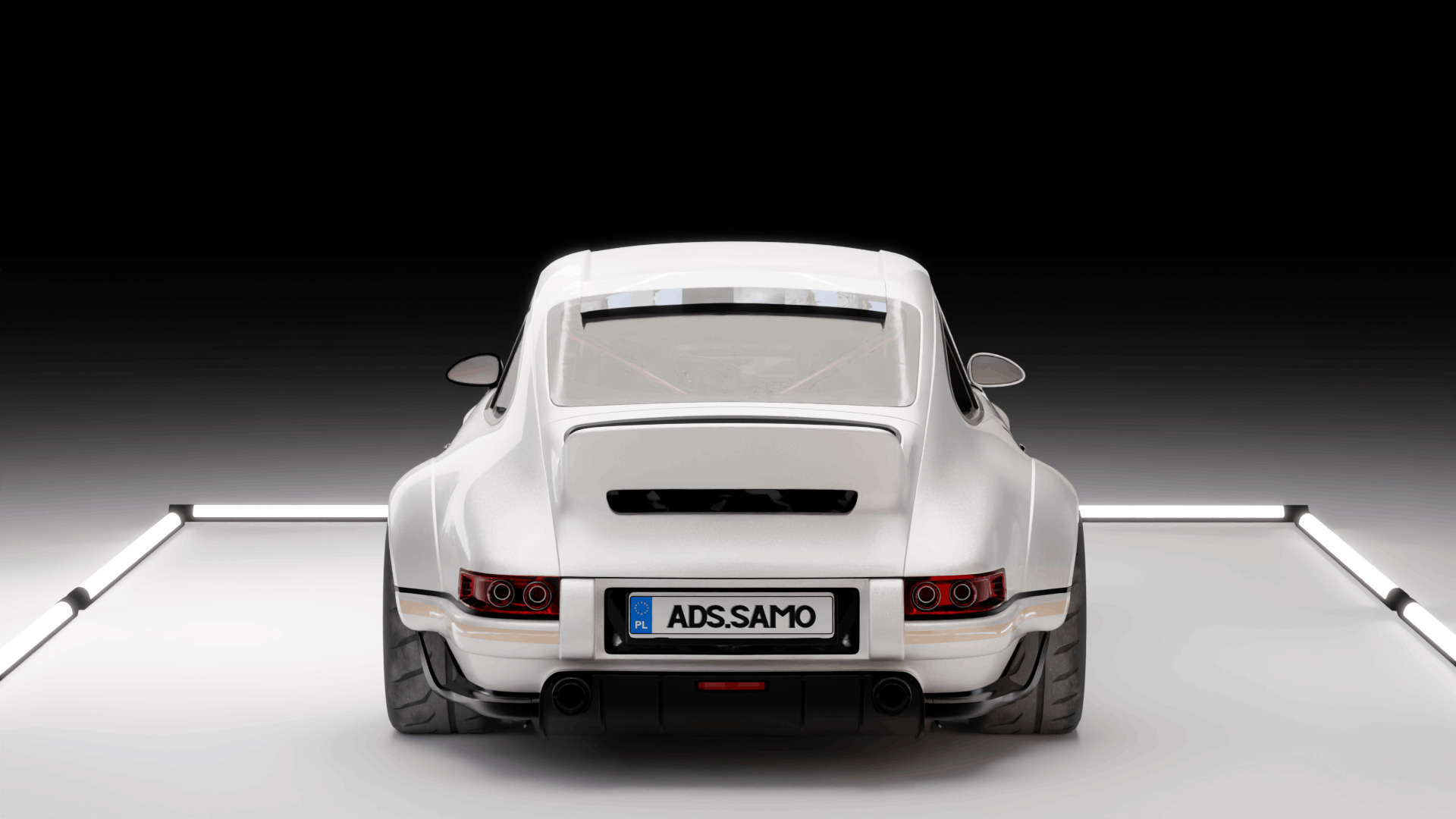 Porsche 911 Singer Stock 3D model_4