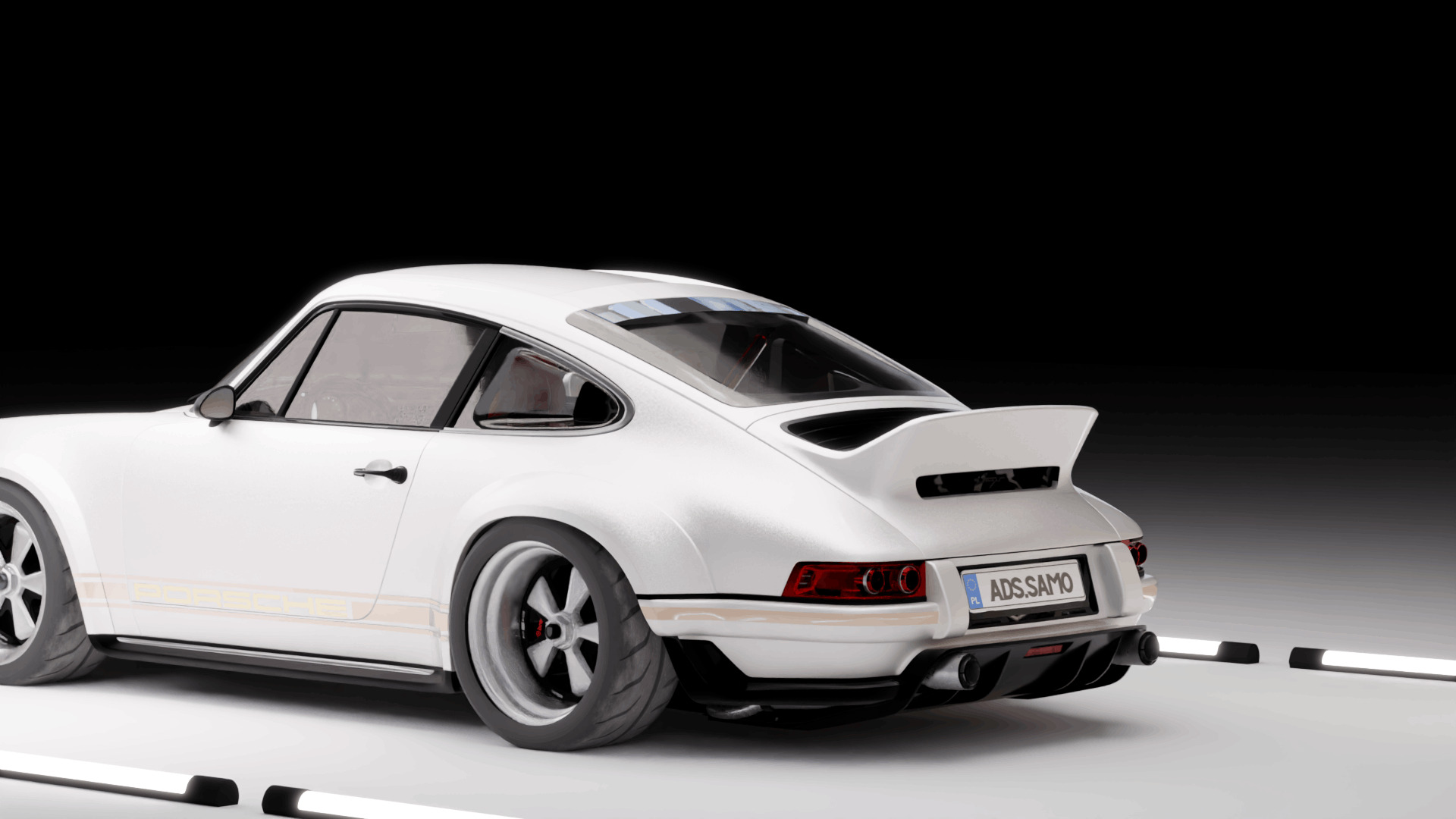 Porsche 911 Singer Stock 3D model_6
