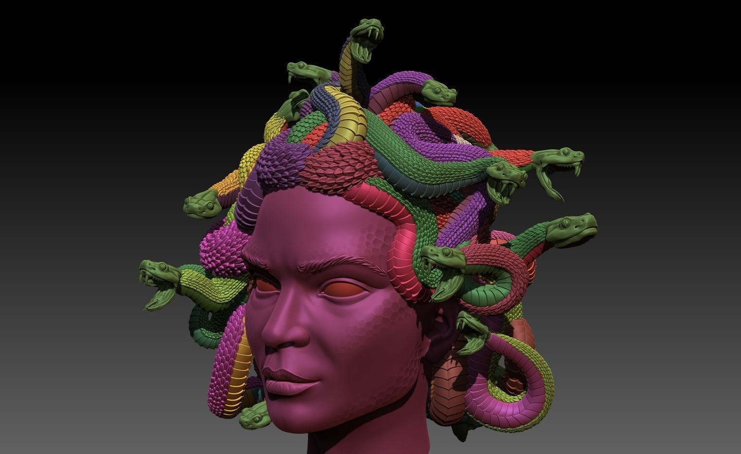 Gorgona 3D print model_7