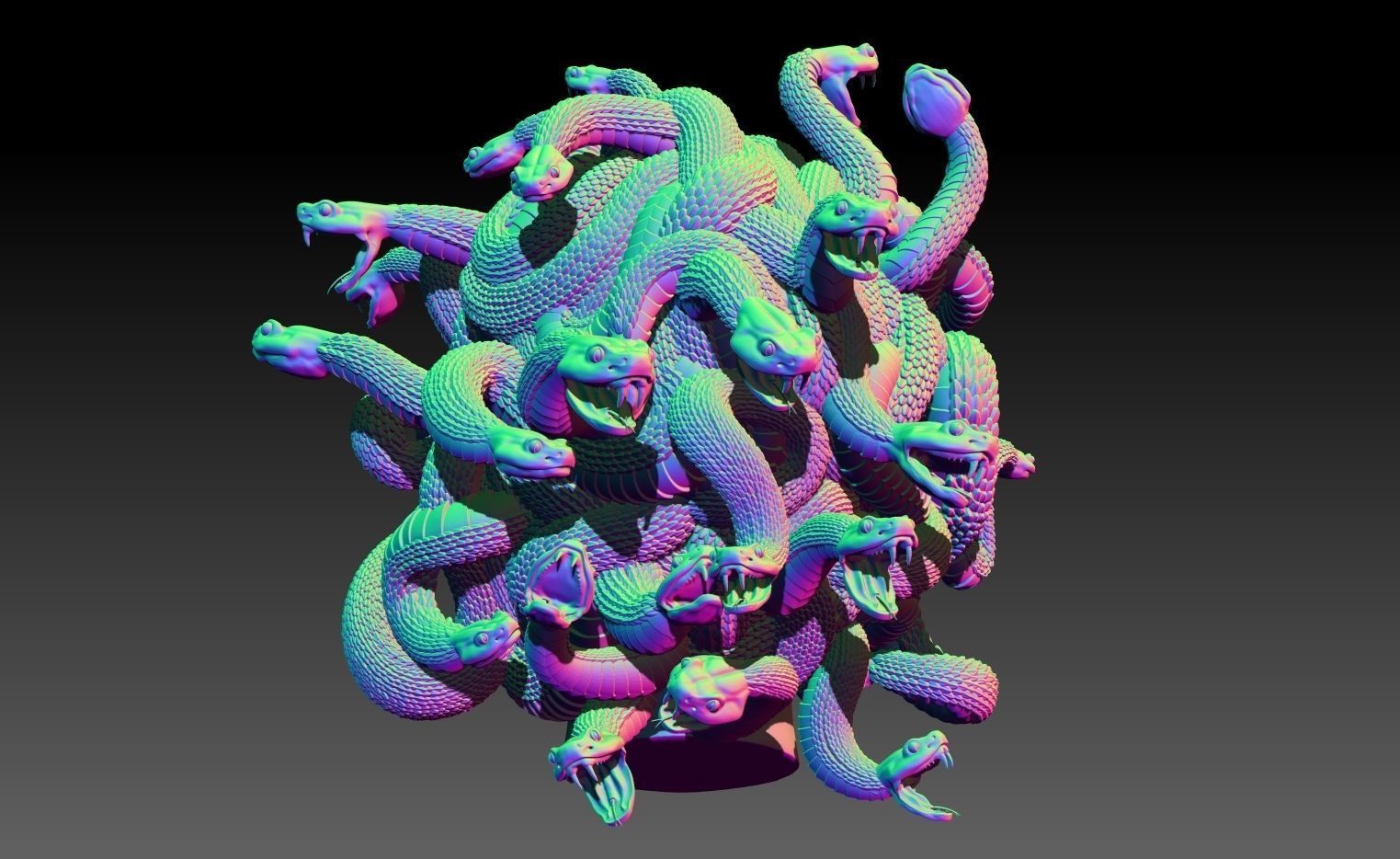 Gorgona 3D print model_5
