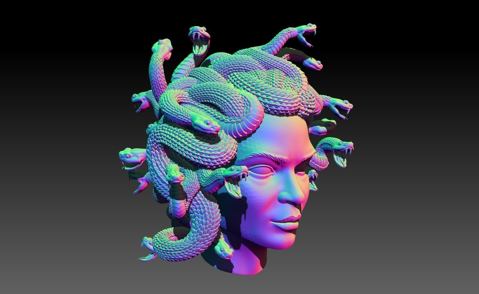Gorgona 3D print model_4