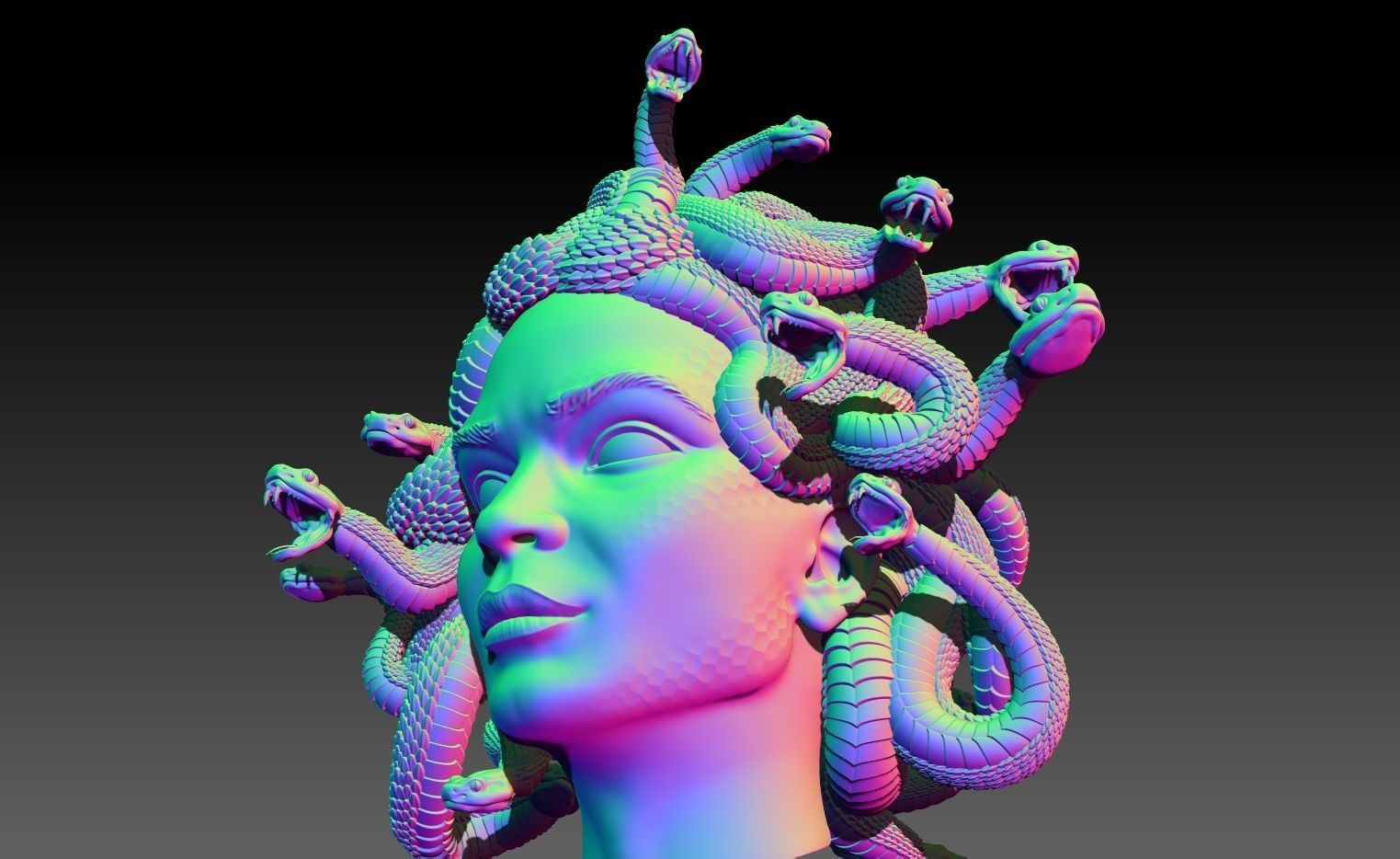 Gorgona 3D print model_6