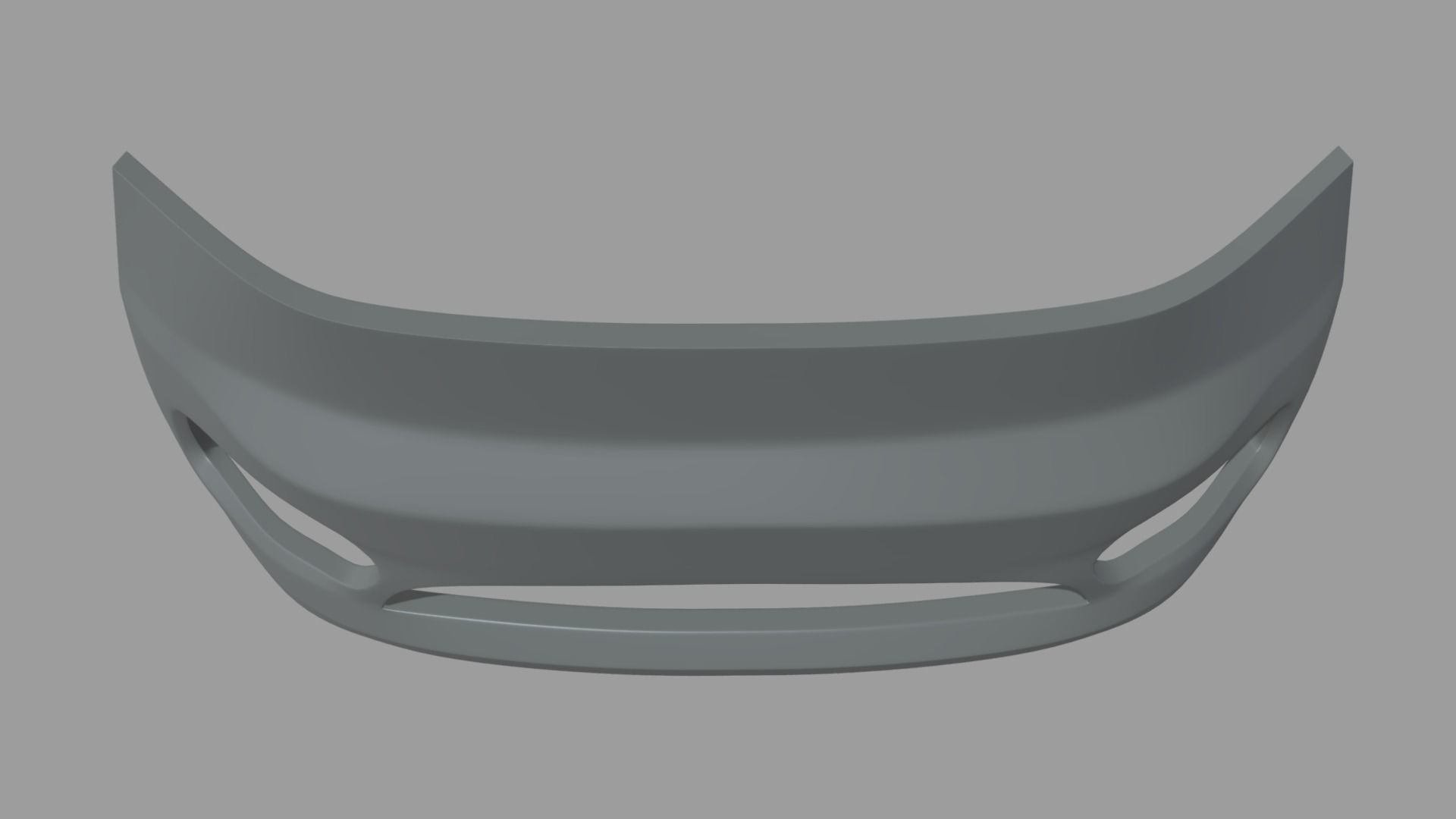 Front Bumper Custom 02 Low-poly 3D model_4