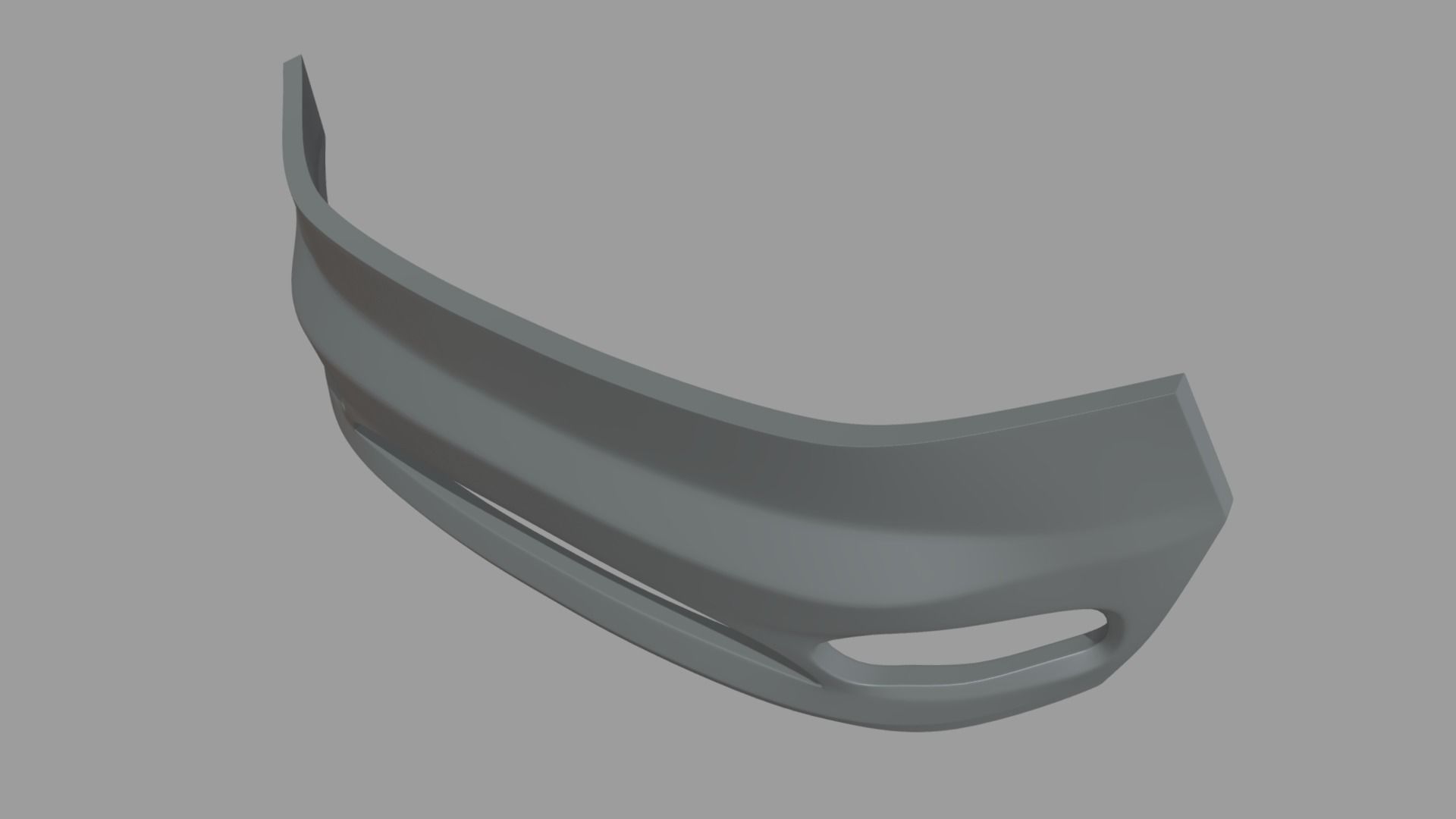 Front Bumper Custom 02 Low-poly 3D model_5
