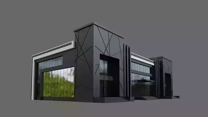 Office Building ID075 3D model