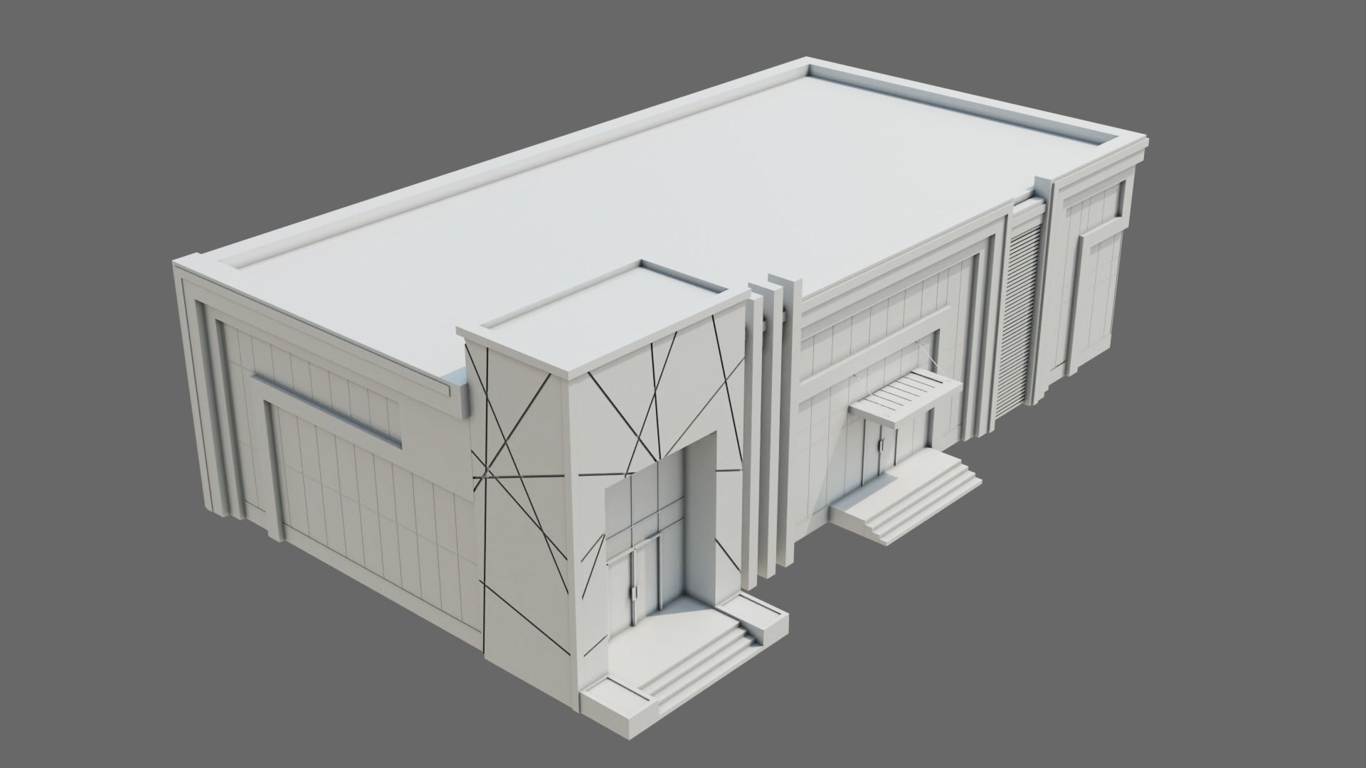 Office Building ID077 3D model_7