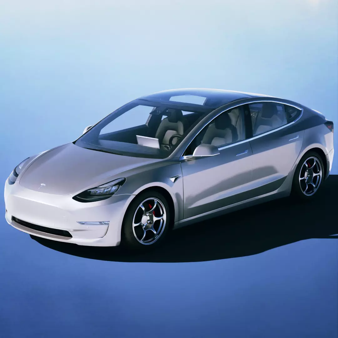 Tesla Model 3 2019 3D model_0