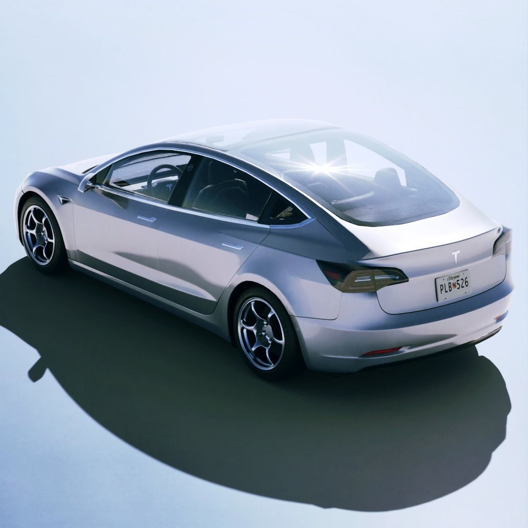 Tesla Model 3 2019 3D model_1