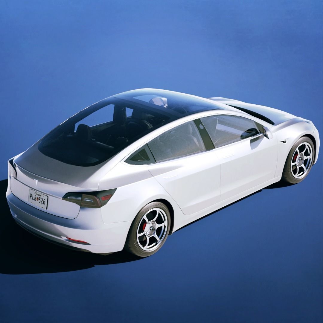 Tesla Model 3 2019 3D model_2