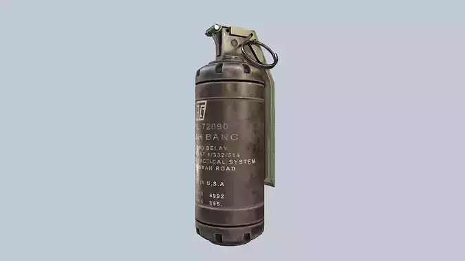 Flash Bang Low-poly 3D model