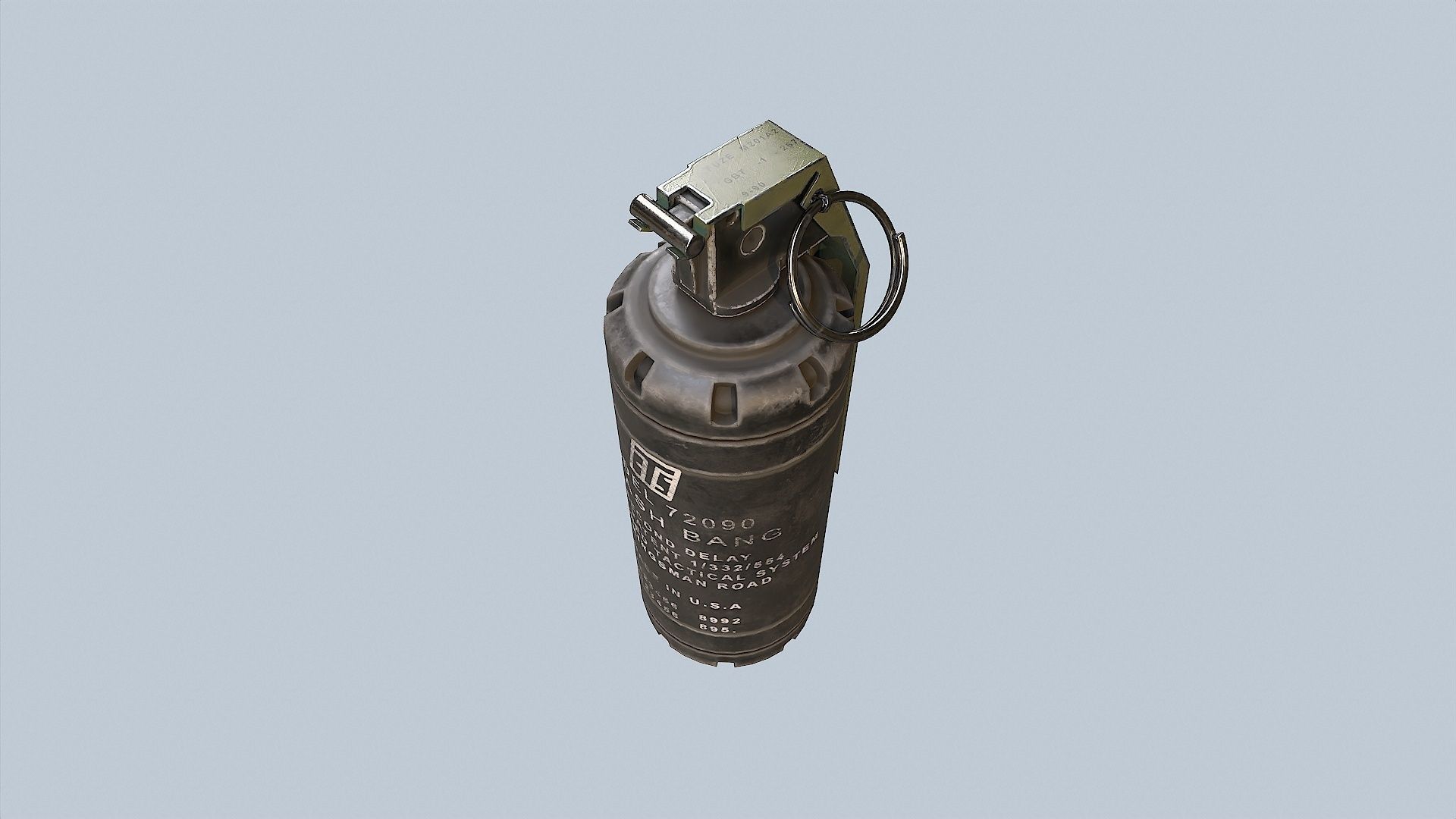 Flash Bang Low-poly 3D model_1
