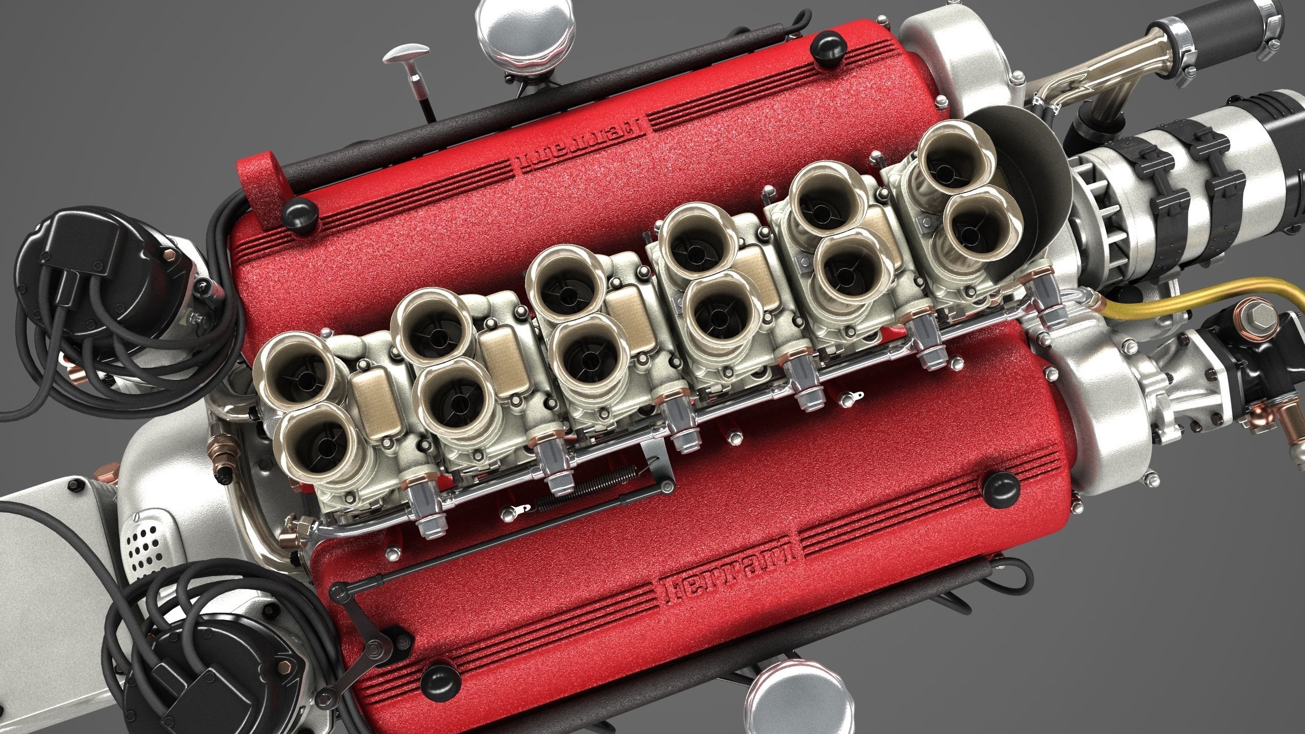 Ferrari 250 TR Engine - 3 liter - 2nd version 3D model_23