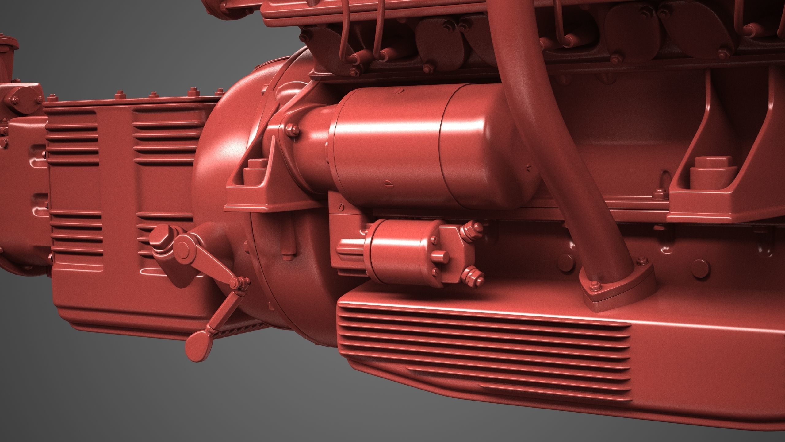Ferrari 250 TR Engine - 3 liter - 2nd version 3D model_34