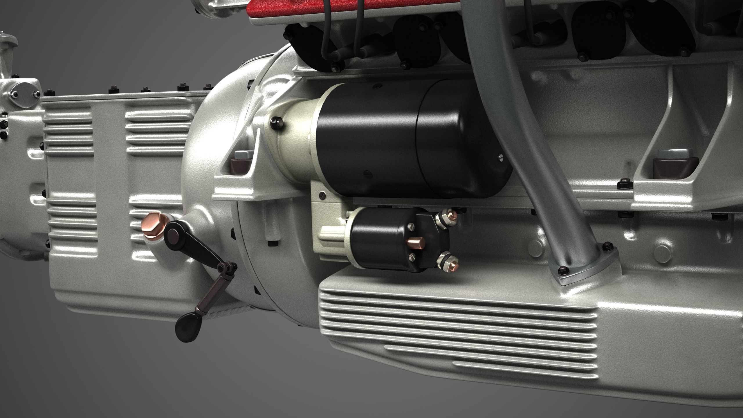 Ferrari 250 TR Engine - 3 liter - 2nd version 3D model_32