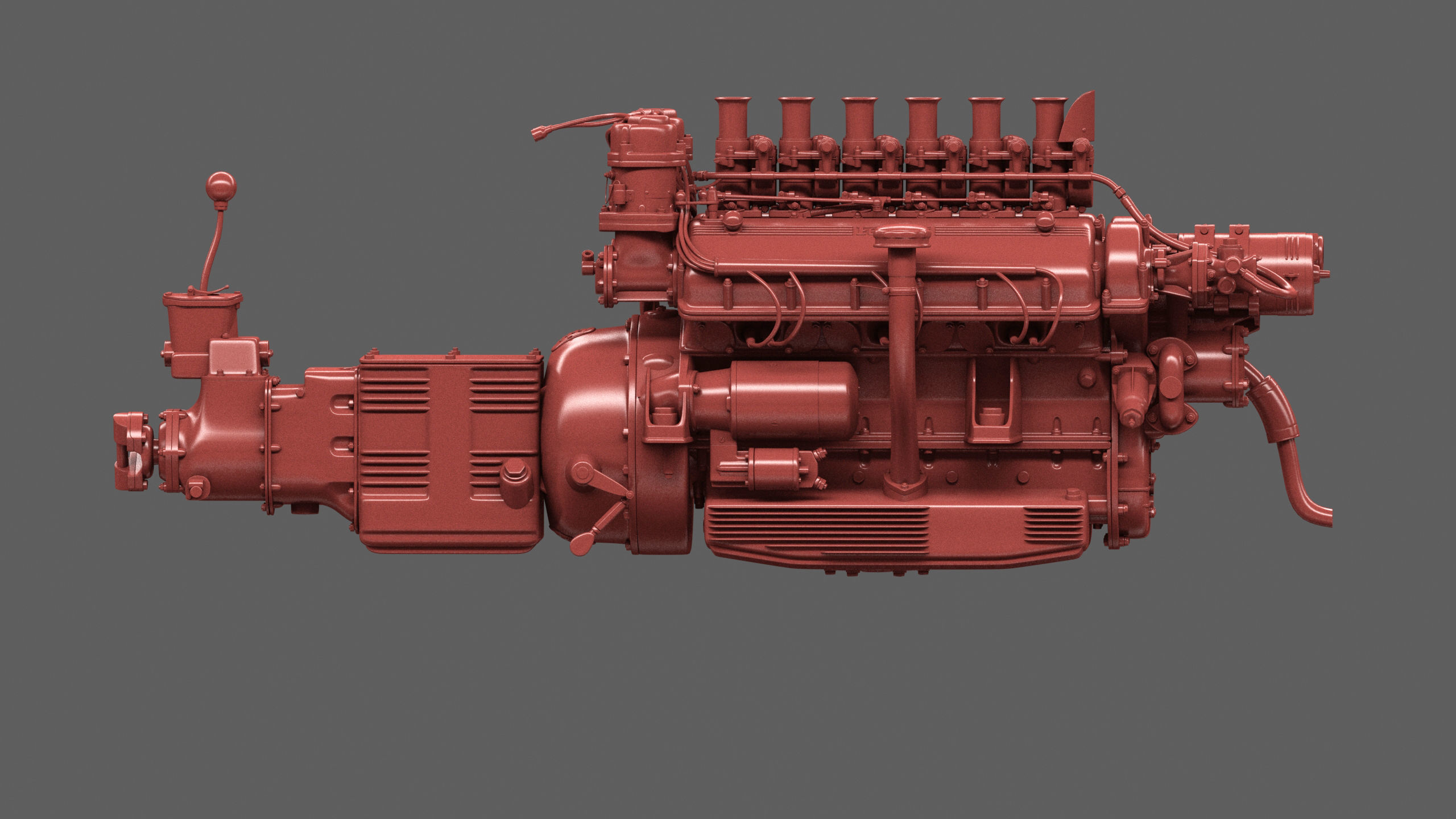 Ferrari 250 TR Engine - 3 liter - 2nd version 3D model_42