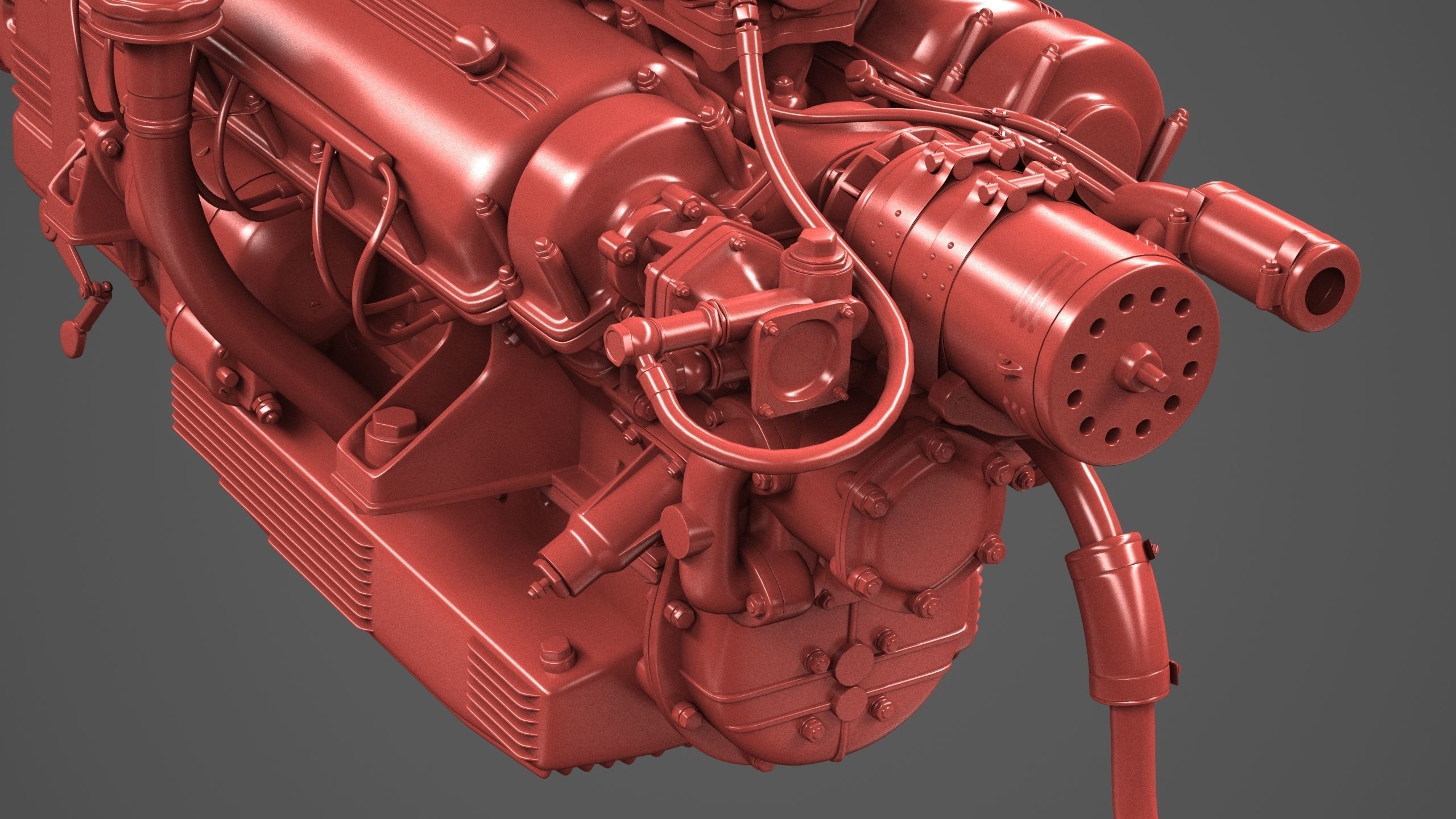 Ferrari 250 TR Engine - 3 liter - 2nd version 3D model_19