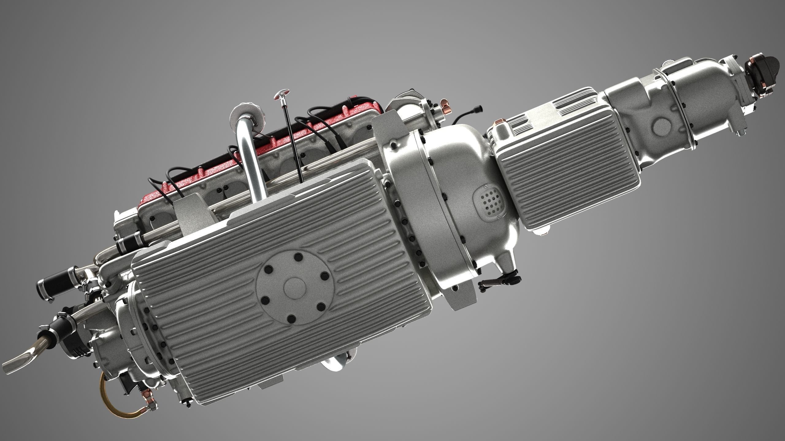 Ferrari 250 TR Engine - 3 liter - 2nd version 3D model_14
